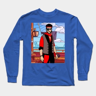 Pirate Pirate Ship Treasure Island Long Sleeve T-Shirt